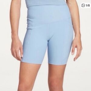New Calia High Rise 10” Inseam Blue Bike Shorts SZ Small